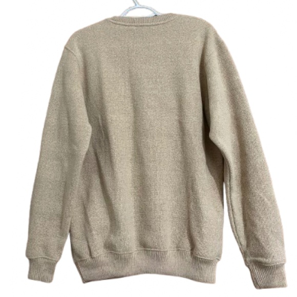 Comfortex Unisex Beige Cotton Blend Long Sleeve ‘HELEN GEORGIA’ Sweatshirt Sz-M - Picture 5 of 5